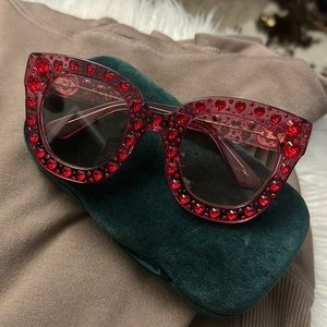 Rare Gucci Oversized Crystal sunglasses